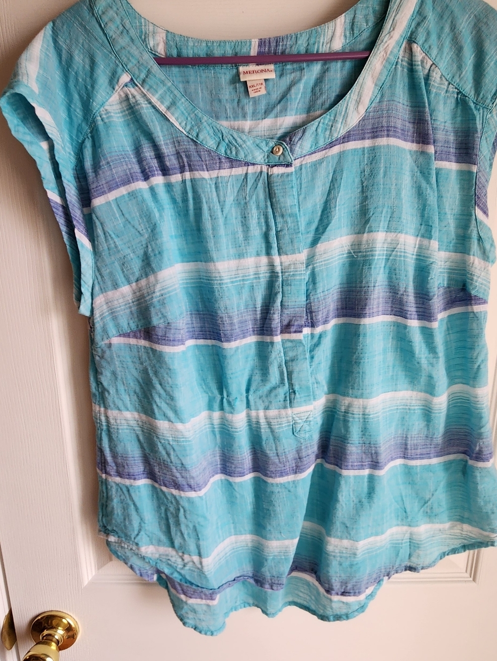 Merona XXL Blue Sleeveless Top